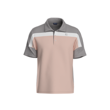 Load image into Gallery viewer, All Day Polo - Men's Color Block - Dusty Pink & Grey
