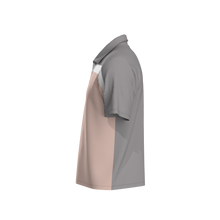 Load image into Gallery viewer, All Day Polo - Men's Color Block - Dusty Pink & Grey