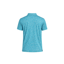 Load image into Gallery viewer, Crackle Flex Polo - Turquoise