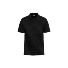 Load image into Gallery viewer, Lattice Flex Polo - Black