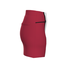 Load image into Gallery viewer, Maroon Color Block Skort