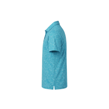 Load image into Gallery viewer, Crackle Flex Polo - Turquoise
