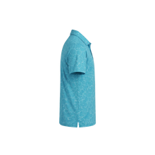 Load image into Gallery viewer, Crackle Flex Polo - Turquoise
