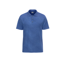 Load image into Gallery viewer, Lattice Flex Polo - Cornflower Blue
